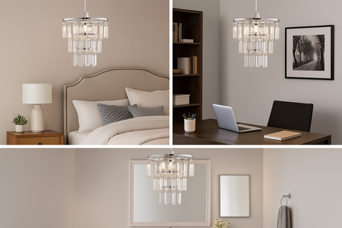 Modern Three-Tier Ceiling Light Shades – Pair