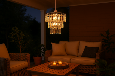 Modern Three-Tier Ceiling Light Shades – Pair
