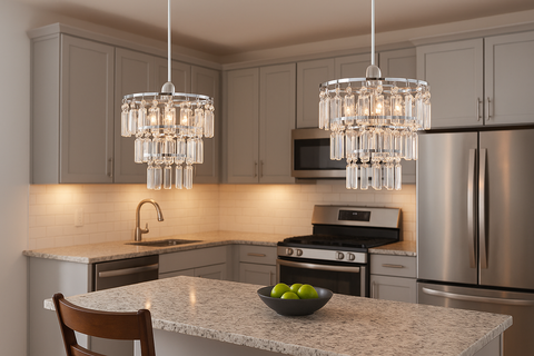 Modern Three-Tier Ceiling Light Shades – Pair