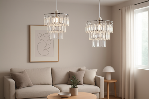 Modern Three-Tier Ceiling Light Shades – Pair