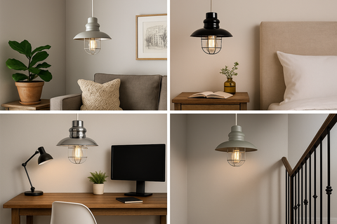 Modern Ceiling Lighting Shade – Industrial Pendant Light