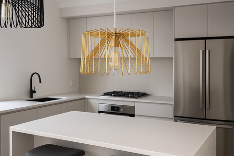Modern Wire Cage Ceiling Pendant Light Shade