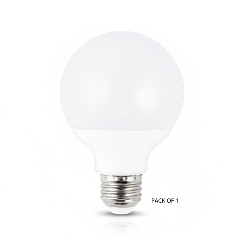 7W E27 LED Globe Bulb, Energy-Efficient, Frosted G80 Light Bulb