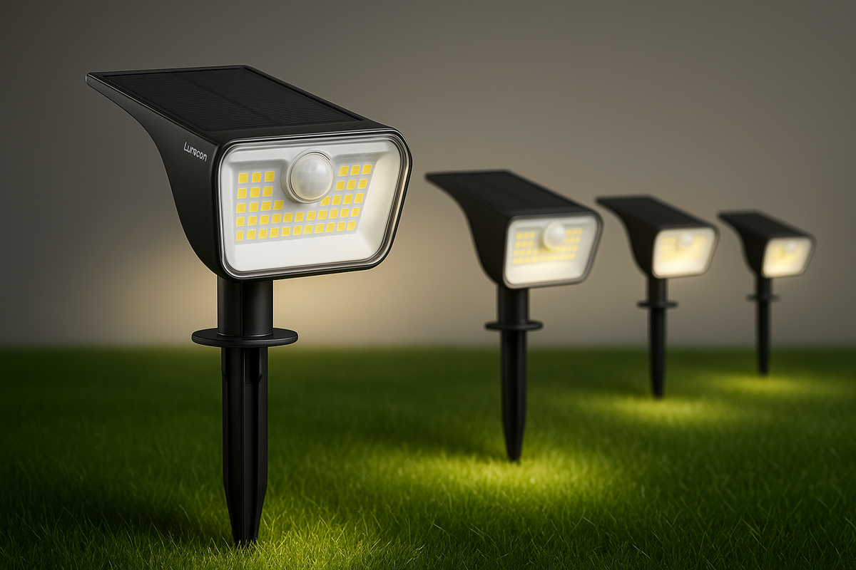 Solar Security Outdoor Motion Sensor Lights – Dual Colour Garden Light