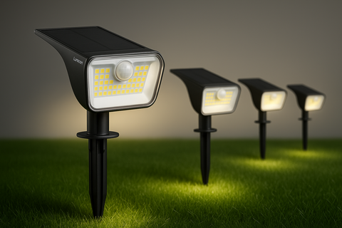 Solar Security Outdoor Motion Sensor Lights – Dual Colour Garden Light