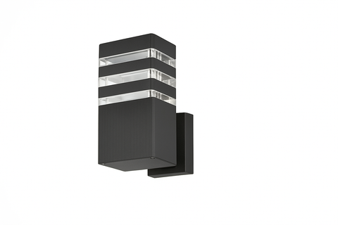 Modern Square LED Up/Down Wall Light – Waterproof Garden Sconce