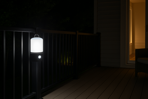 Battery-Operated Outdoor Wall Light with PIR Sensor