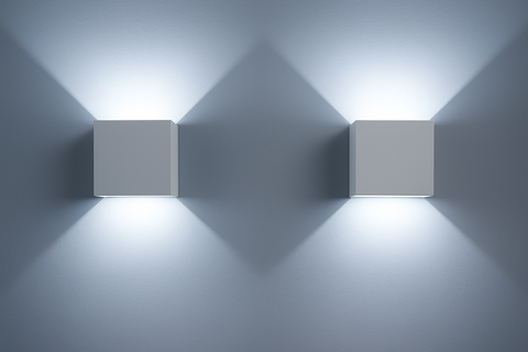 6W Modern LED Up Down Wall Light – Cube Sconce Lamp for Indoor Use
