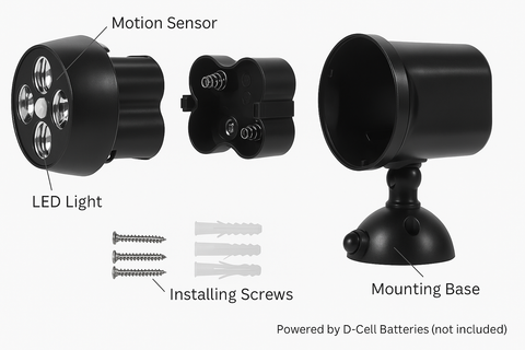 LED PIR Motion Sensor Spotlight – Outdoor Security Light