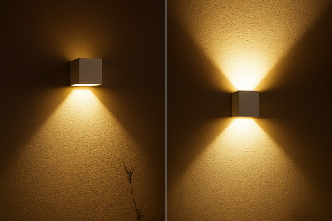 Modern PVC Wall Light – Black & White Up Down GU10