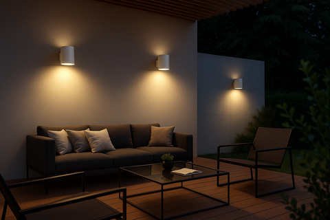 Modern PVC Wall Light – Black & White Up Down GU10