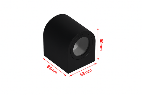 Modern PVC Wall Light – Black & White Up Down GU10