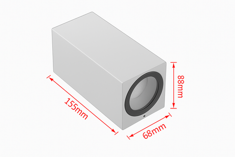 Modern PVC Wall Light – Black & White Up Down GU10