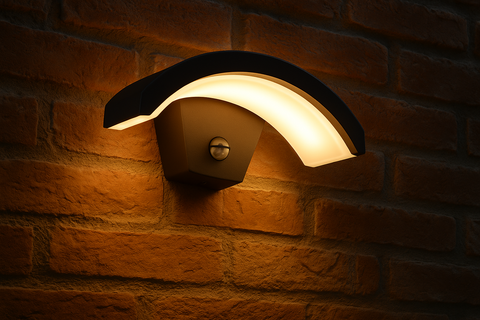 PIR Motion Sensor Integrated LED Outdoor Wall Light Security Lamp