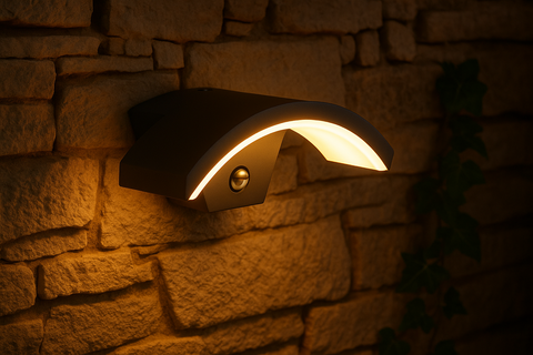 PIR Motion Sensor Integrated LED Outdoor Wall Light Security Lamp