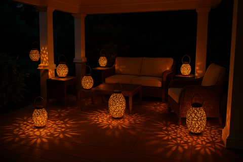 Moroccan Solar Garden Lanterns – Hanging Outdoor Lights