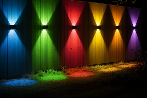 LED Solar Powered Fence Lights – White Light – 6 Pack