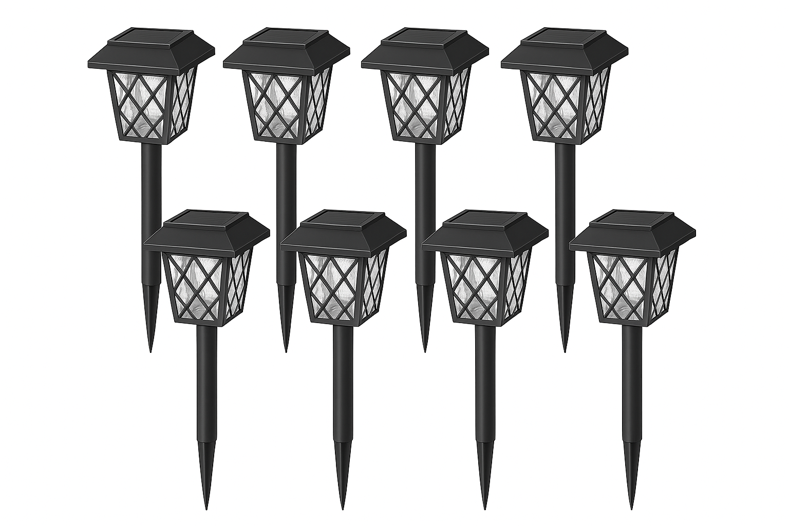 Modern LED Solar Powered Stake Light – Auto On/Off Outdoor Lights