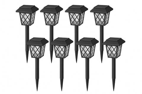 Modern LED Solar Powered Stake Light – Auto On/Off Outdoor Lights