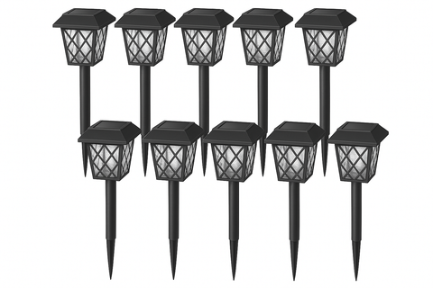 Modern LED Solar Powered Stake Light – Auto On/Off Outdoor Lights
