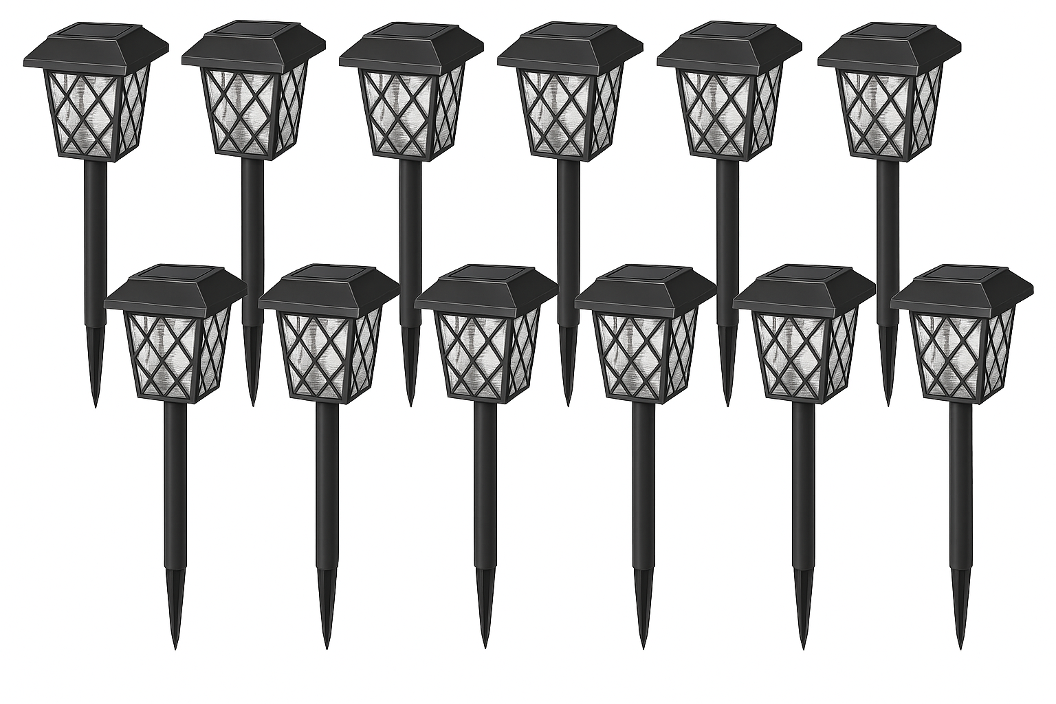 Modern LED Solar Powered Stake Light – Auto On/Off Outdoor Lights