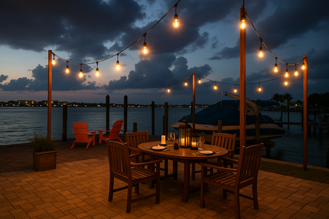 15M Heavy Duty Outdoor Festoon Lights