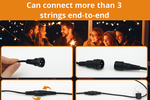19M Festoon light outdoor with G40 Bulbs