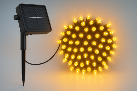 Solar String Lights Outdoor - 200 LED Fairy Lights 65ft