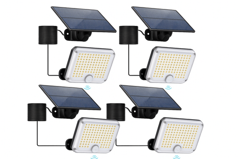 6W Solar Motion Sensor LED Security Light – Outdoor Wall Mounted