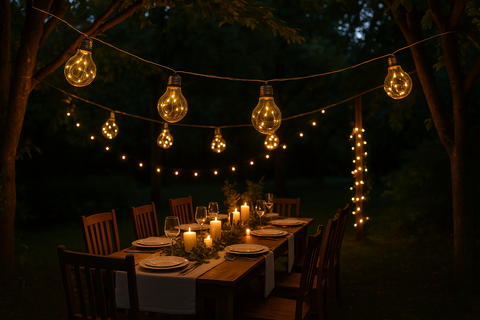 Festoon String Lights With G45 Bulbs