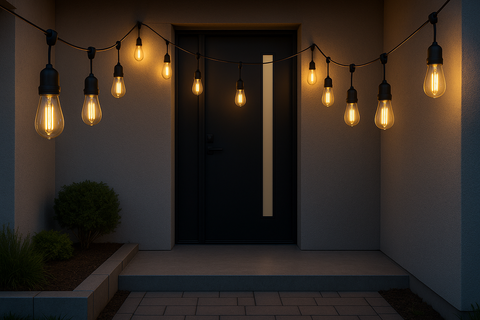 IP65 Weatherproof Festoon Outdoor Lights 30M