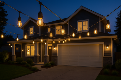 IP65 Weatherproof Festoon Outdoor Lights 30M