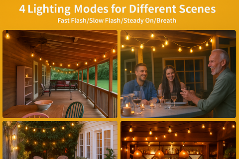 LED Festoon string Lights With Remote Control