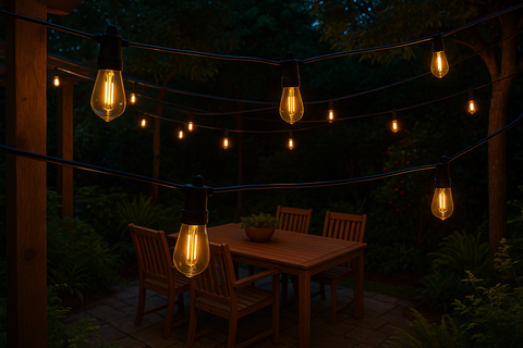 IP65 Weatherproof Festoon Outdoor Lights 30M