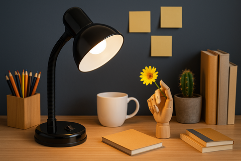 Modern LED Desk Lamp Dimmable USB Rechargeable and Eye-Caring Light
