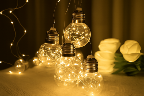 200 LED Wishing Ball Curtain Lights – Warm White Fairy Globe String Lights with Remote – USB & Battery Powered