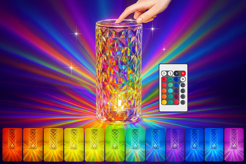 Moon Lamp – Retro Metal Bedside Table Night Light