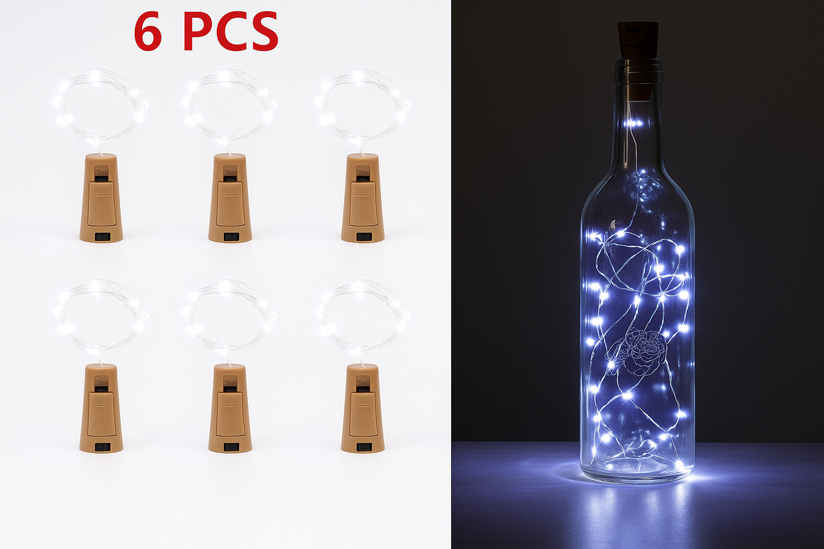 Wine Bottle Cork Fairy String Lights – 20 LEDs – UK