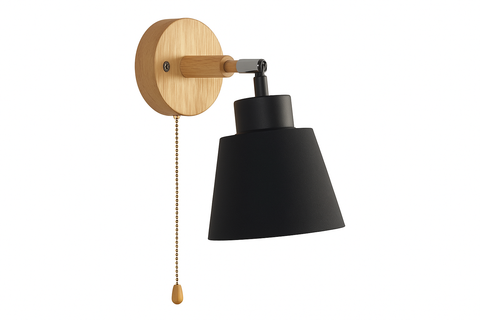 Modern Rotatable Indoor Wall Lamp With Pull Cord Switch