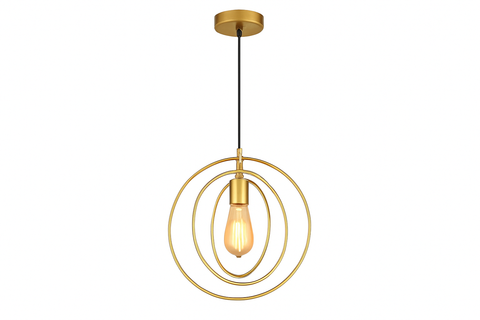 Industrial Round Pendant Hanging Light – Vintage Loft Lighting