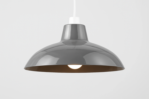 Retro Black Metal Ceiling Pendant Light Shade Easy Fit