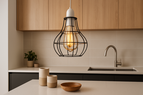 Modern Retro Ceiling Pendant Light Shade – Rustic Metal Lampshade