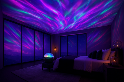 Northern Lights Projector with Remote – Night Light for Kids & Adults
