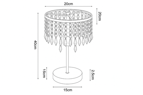 Chrome Crystal Jewelled Table Reading Lamp – 3 Elegant Designs
