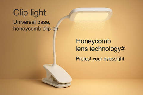 LED Flexible Clip-On Table Reading Lamp – Rechargeable Book Light