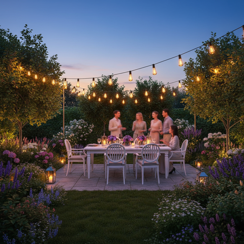 2 Pack LED Outdoor Festoon light Waterproof 24ft