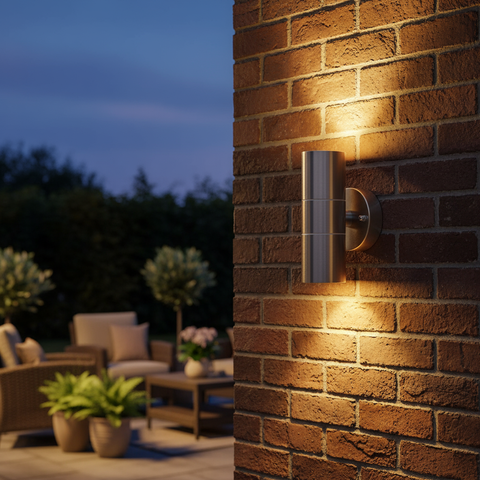 Stainless Steel Up Down Wall Light – Outdoor Waterproof LED Sconce