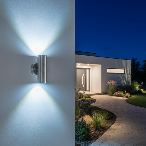 Stainless Steel Up Down Wall Light – Outdoor Waterproof LED Sconce