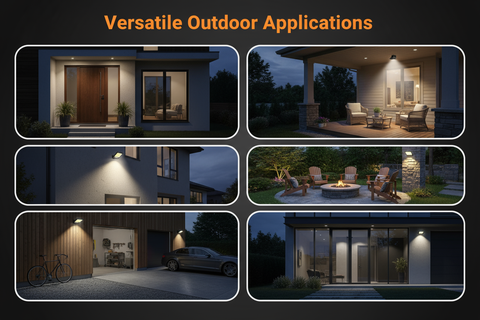 6000W LED Solar Street Wall Light with PIR Motion Sensor - Cool White