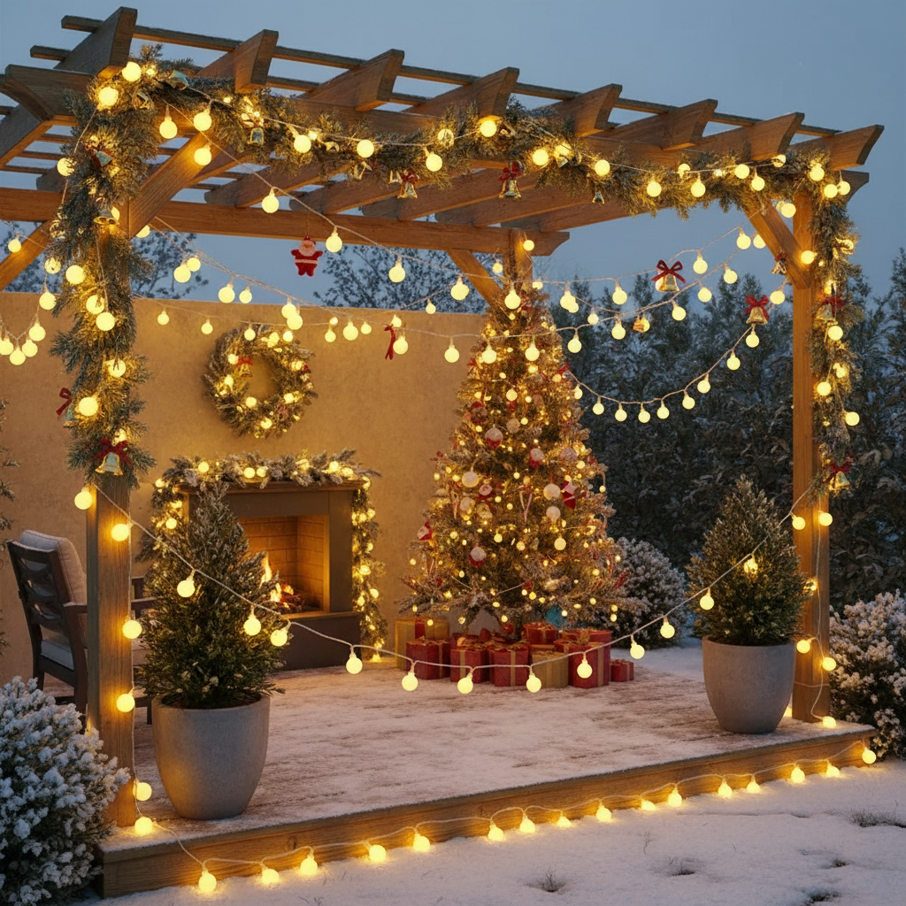 Globe String Lights – Warm White 120LED Fairy Lights with Remote